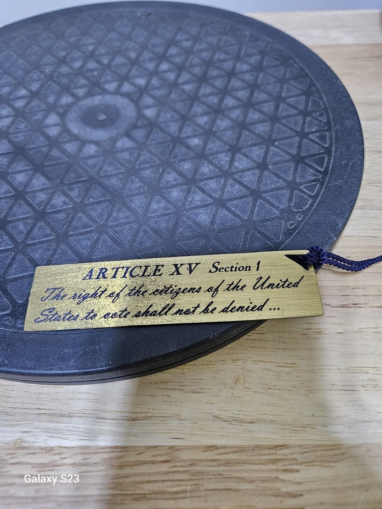 Article XV Section 1 Constitution Metal Bookmark