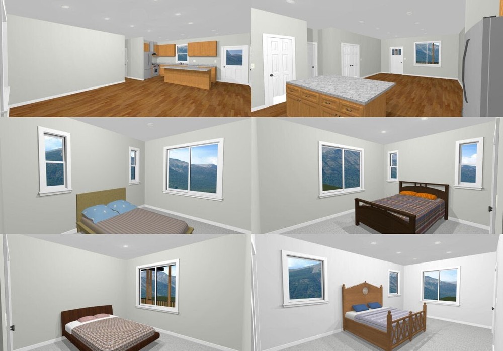60x30 House -- 4 bedroom 3 Bath -- 1,800 sqft -- PDF Floor Plan -- Model 4E