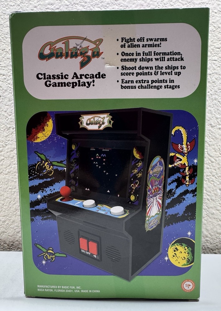 Basic Fun Arcade Classics Hand Held Game #09 Galaga Item #09622 New