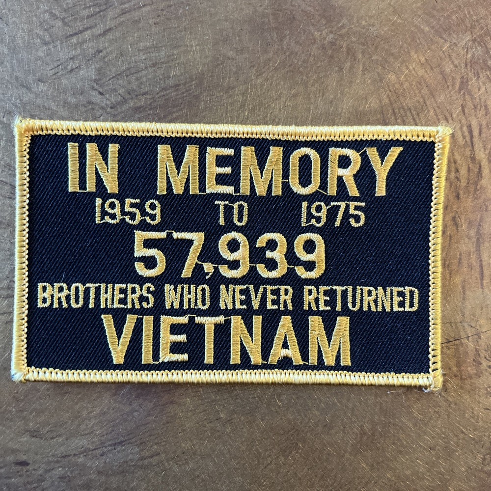 Viet Nam War In Memory Patch. Early Patch Before Final Human Tally-W