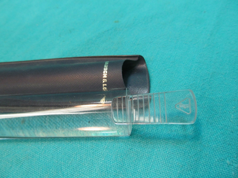 BAUSCH & LOMB STICK BAR WAND MAGNIFIER WITH CASE