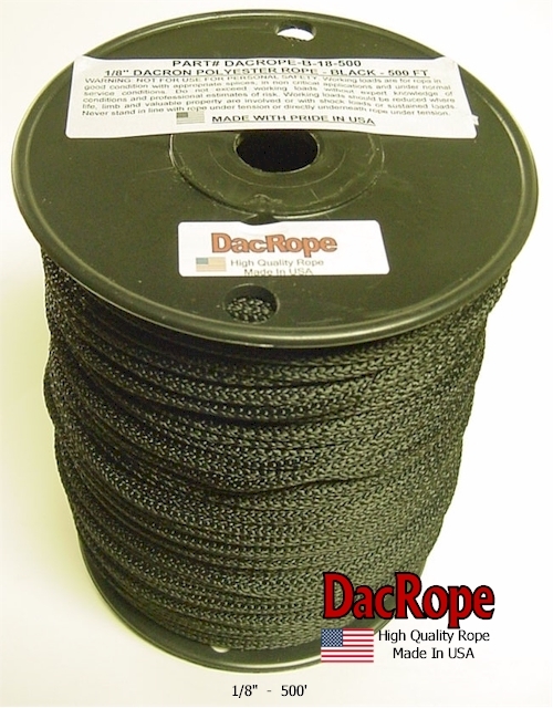 500' 1/8" 100% Dacron Polyester Antenna Support Rope, Dipole & Wire Antennas