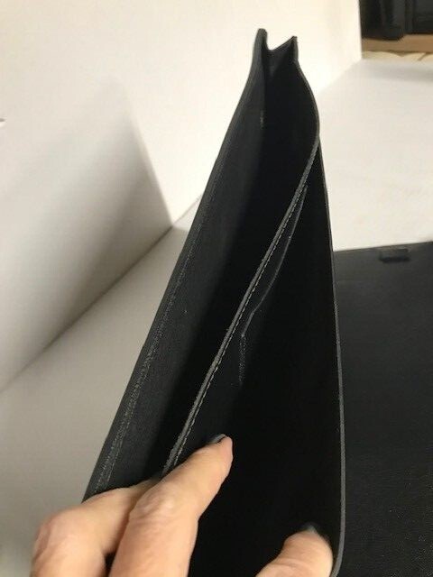 Padfolio/portfolio brown leather type snakeskin edged notebook