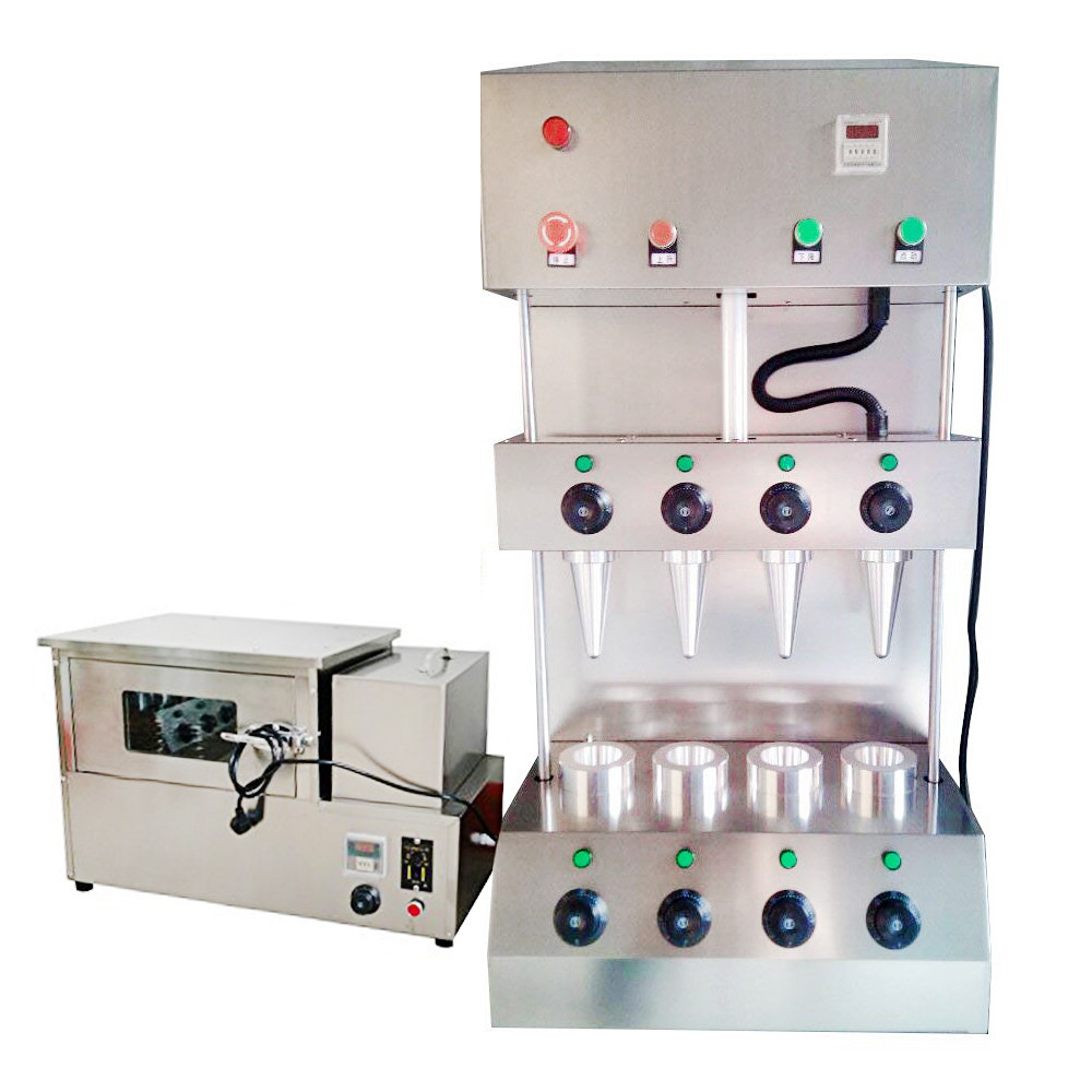 Commercial Pizza Cone Forming Making Maker Machine + Rotational Pizza Oven
