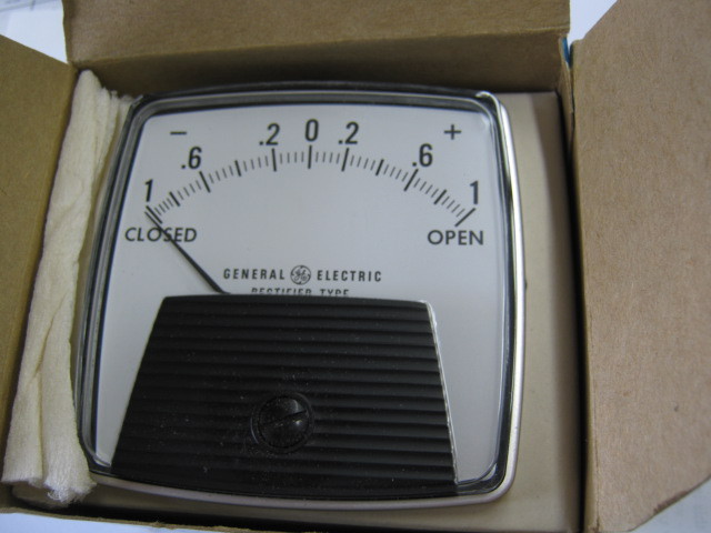 GENERAL ELECTRIC RECTIFIER TYPE PANEL METER TYPE D0-91