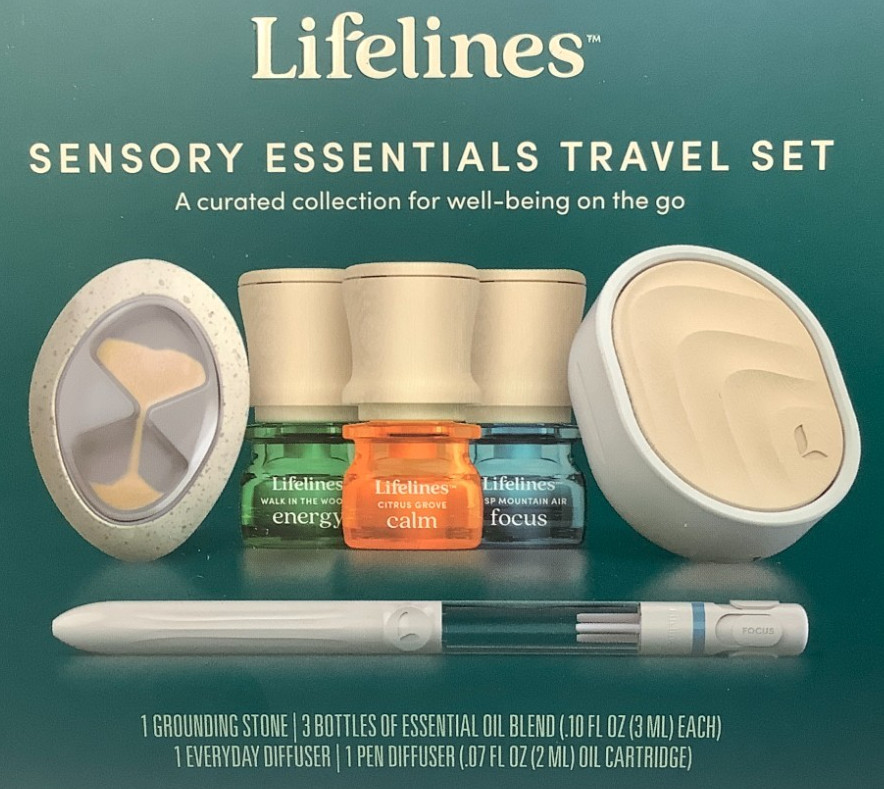 Lifelines Sensory Essentials Travel Set Portable Aromatherapy Diffuser