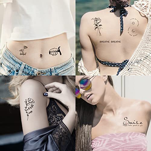 160+ PCS Realistic Temporary Tattoos, 74 Realistic Temporary Tattoos(74 Sheets)