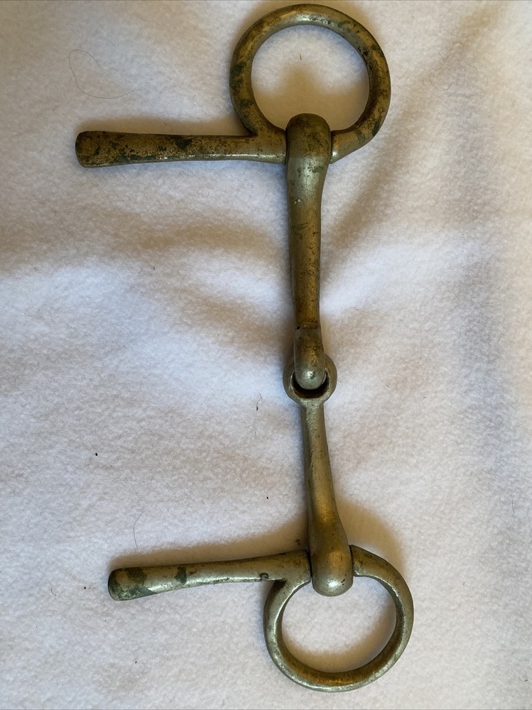 Half cheek snaffle bit Nickel