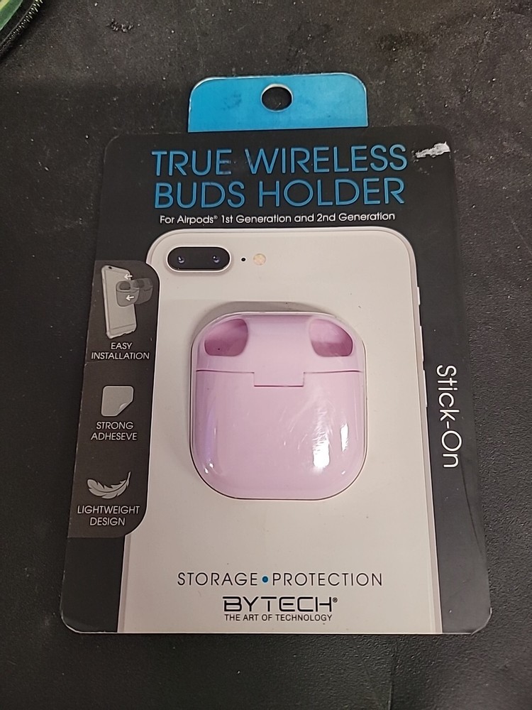 Bytech - True Wireless Buds Holder *Pink - Stick-on*