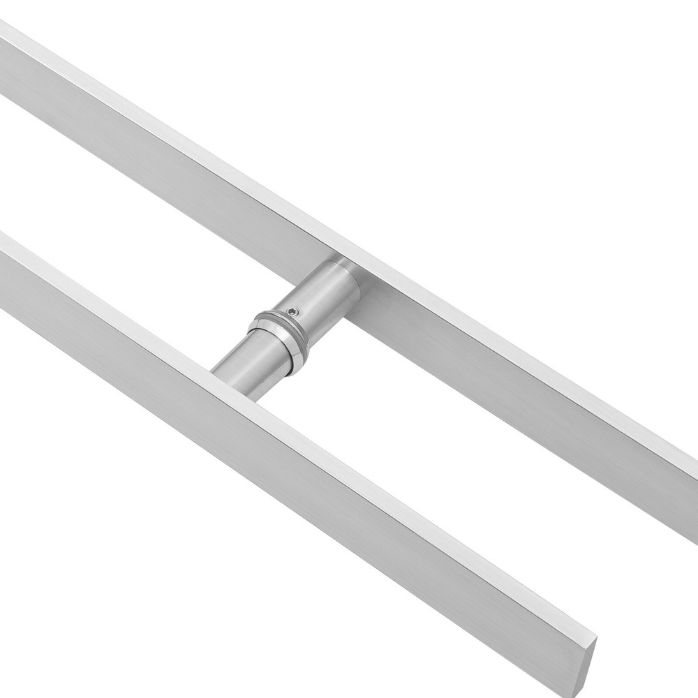 Double Sided Stainless Steel Door Handle Commercial H Shape Door Pull Handle