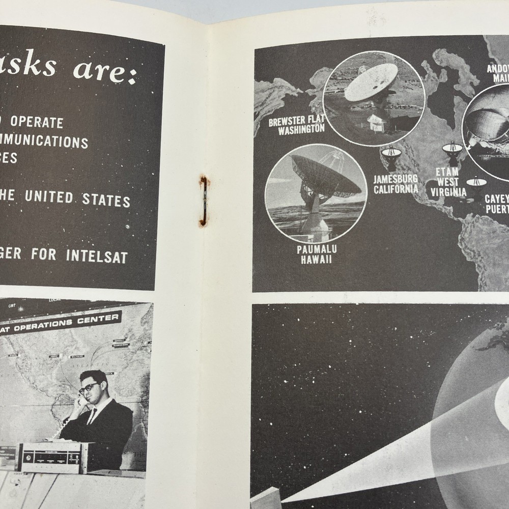 New Communications Era Comsat Satellite Booklet Aeronautics Space