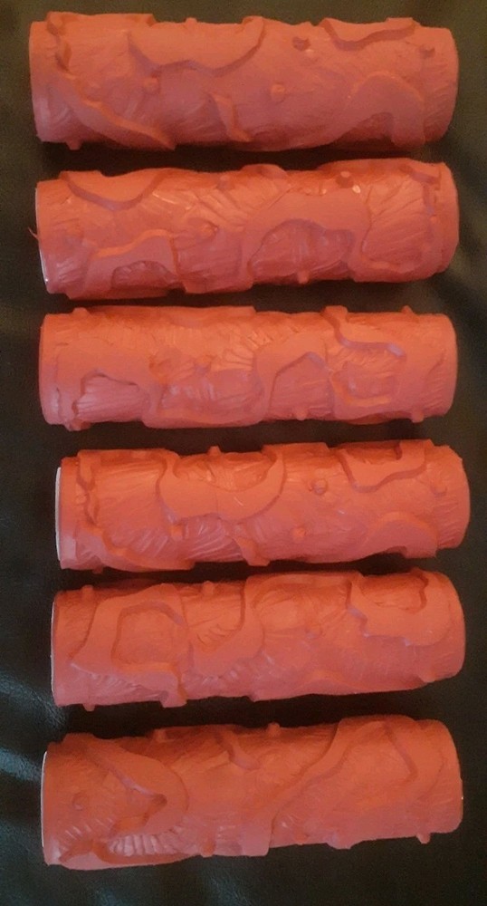 6 LOT- 7" Patterned Paint Roller for Wall Decoration Embossing Texture