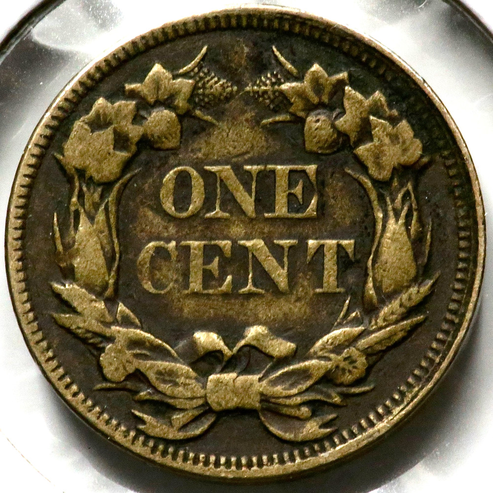 1858 Flying Eagle One 1 Cent - Large Letters R1829