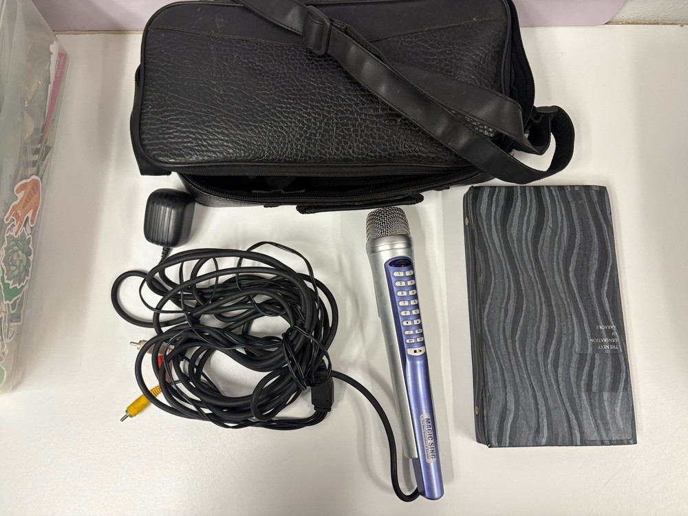Magic Sing ED-9000 All In One Karaoke Microphone With cables ~ Untested ~ READ