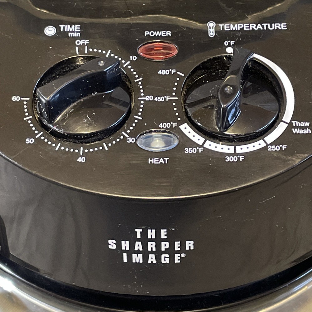 Replacement Sharper Image Super Wave Infrared Oven Time Temp Control Lid Tested