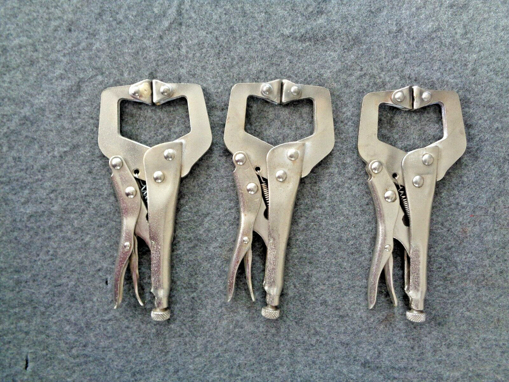3 - Locking Pliers 6" Vise Grip Type Welding Clamp