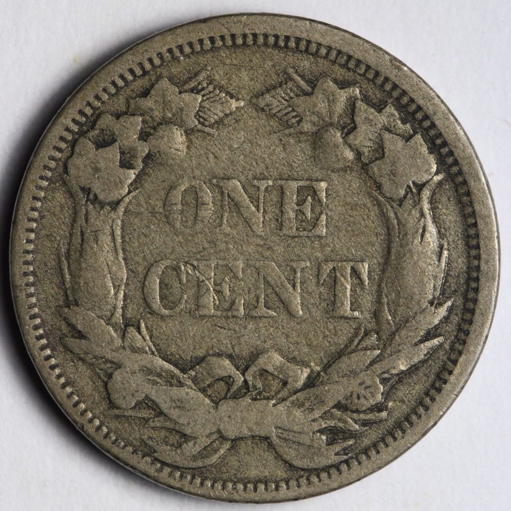 1858 L.L. Flying Eagle Cent Penny VF E151 AHT