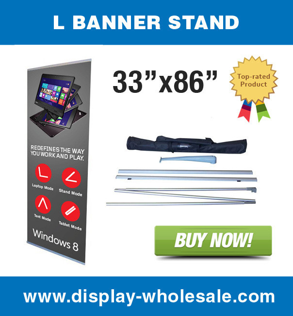 33" L Banner Stand