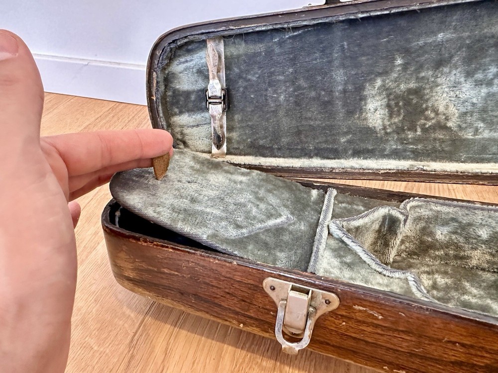 Shaped wooden violin case "Jaeger" style