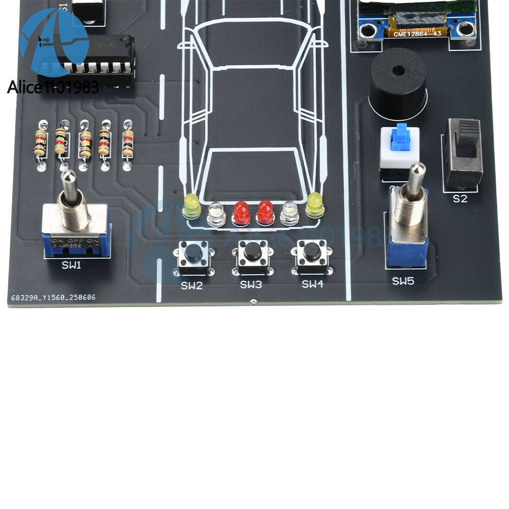 DIY Car Driving Simulation Soldering Practice Kit Electronic Kit Solder Learn