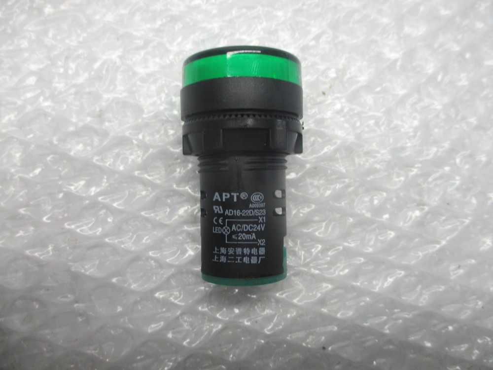 APT AD16-22D/S23 PANEL INDICATOR LIGHT GREEN NSNP