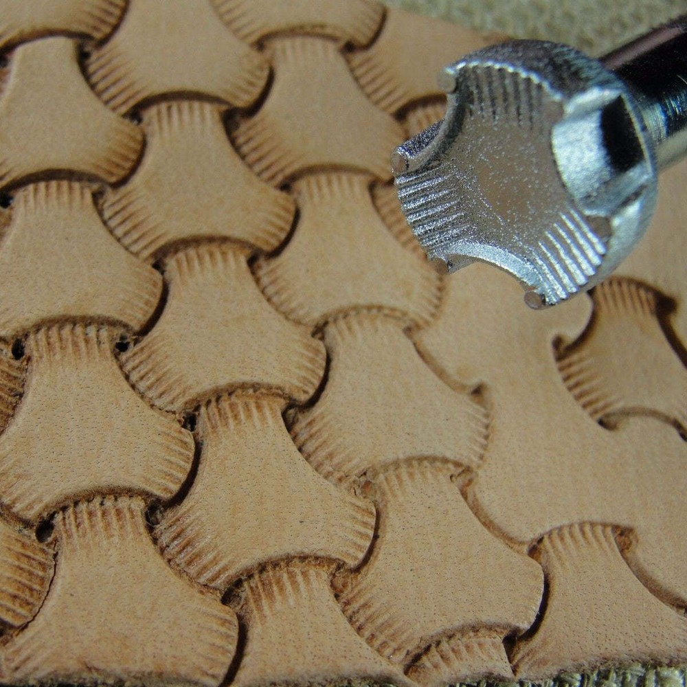 Craft Japan - #E684 Large Tri-Weave Stamp (Leather Stamping Tool)