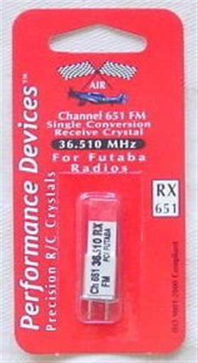 Futaba 36Mhz Channel 651 (36.510) FM Receiver Crystal