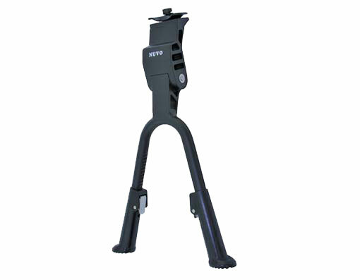 NEW! ABSOLUTE UNIVERSAL ADJUSTABLE NUVO ALLOY DOUBLE KICKSTAND IN BLACK.