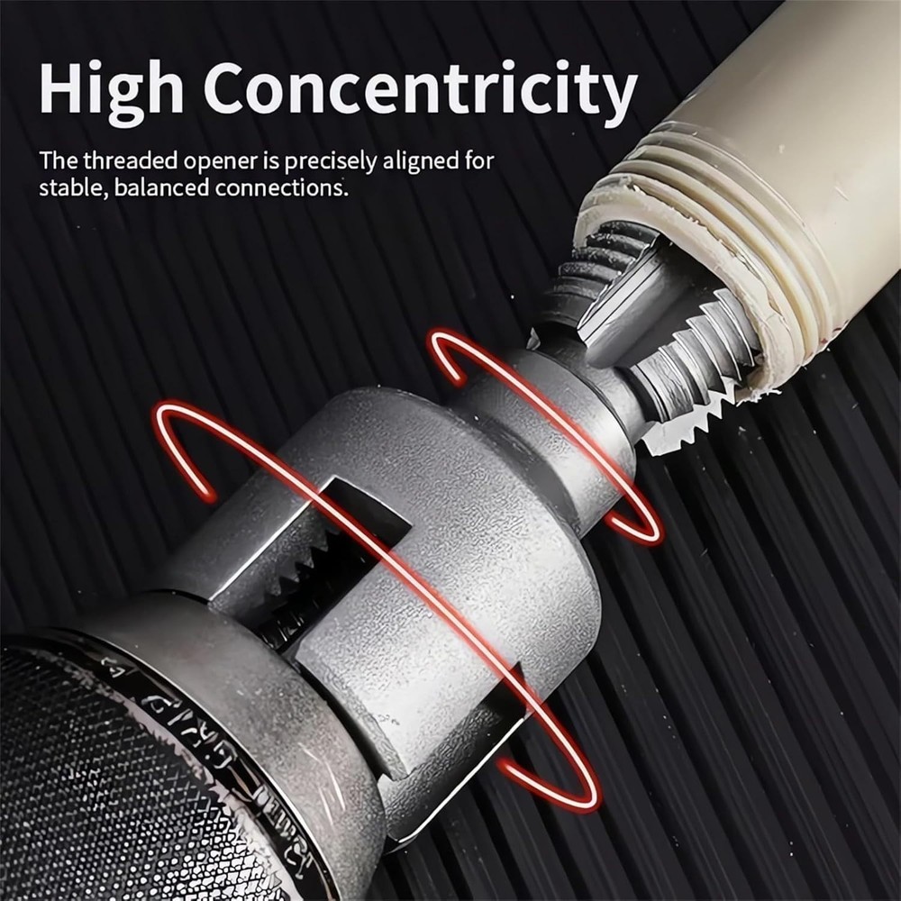 2Pcs 1/2''&3/4'' Water Pipe Integrated Internal & External Pipe Threading Tool~~