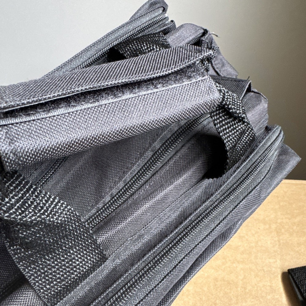 NRA American Eagle Logo Small Bag Nylon Multi compartment Shoulder Strap Black