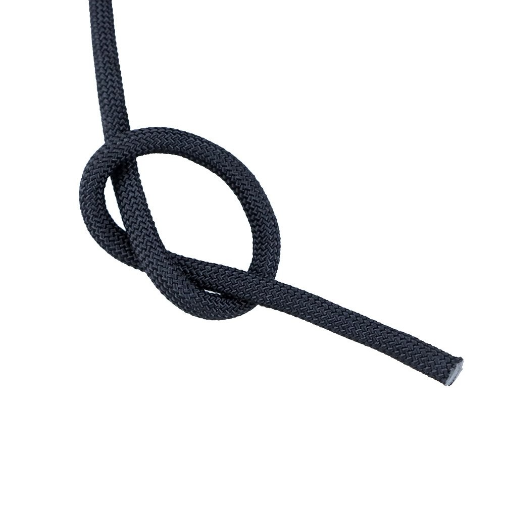 Pulling Braided Polyest Rope 3/8" × 100' Black High Strong 3520Lbs Rope