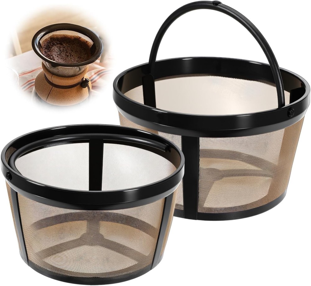 2PCS Reusable Coffee Filter Baskets – 4-5 Cup, Fits Mr. Coffee Makers