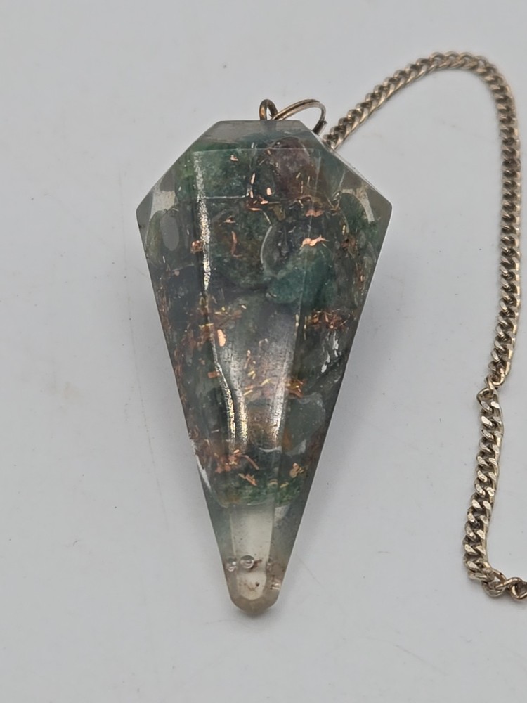 Aventurine Orgonite six sided Pendulum