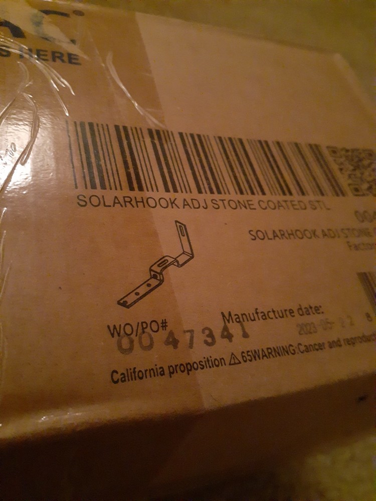 Unirac Solarhooks 004AST1 30 count box sealed