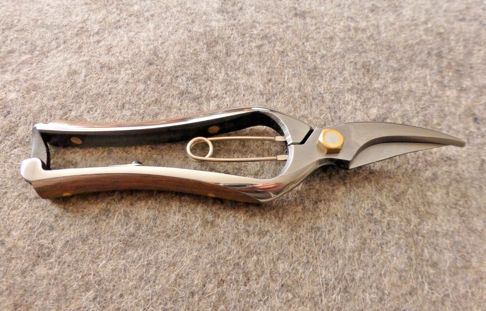 New Soke Hidehisa Walnut Clad Handle Japanese Pruning Shears Secateurs Quality!