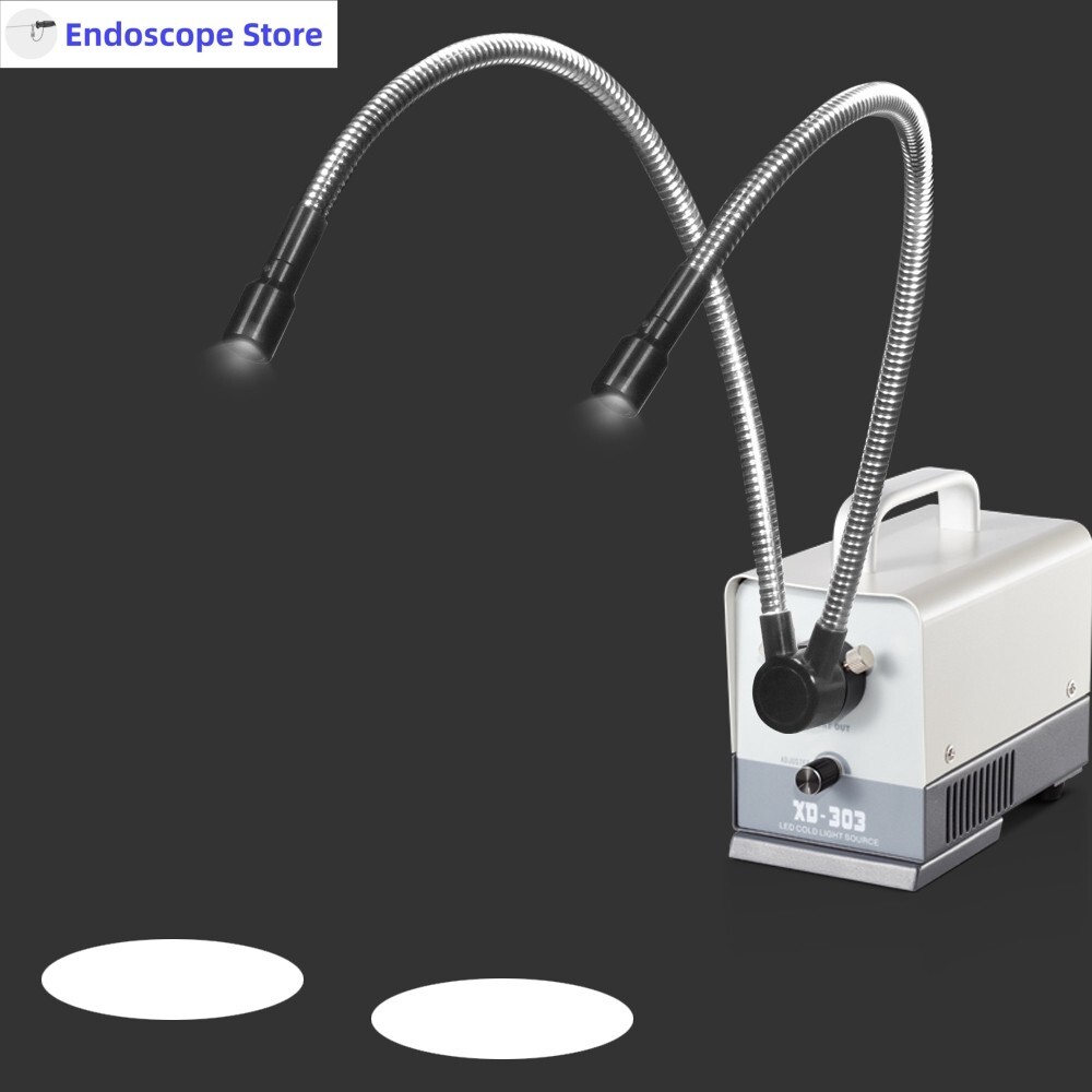 Mini Medical LED Microscope Handheld Cold Light Source Variable Interface