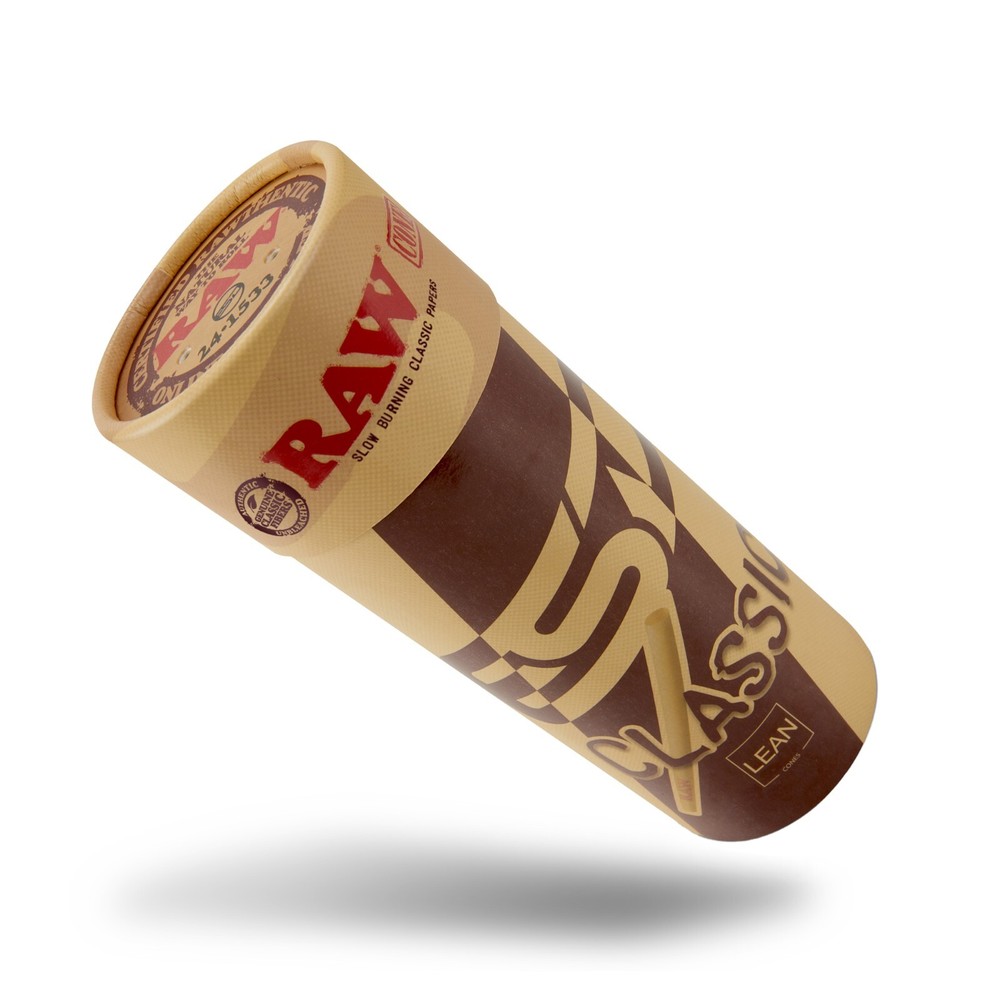 RAW Cones Classic Lean Special | 50 Pack | Natural Pre Rolled Rolling Paper