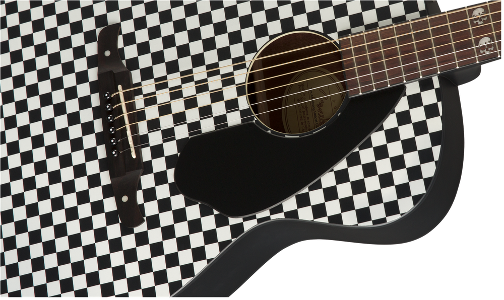 Fender Tim Armstrong Hellcat Checkerboard Acoustic Guitar