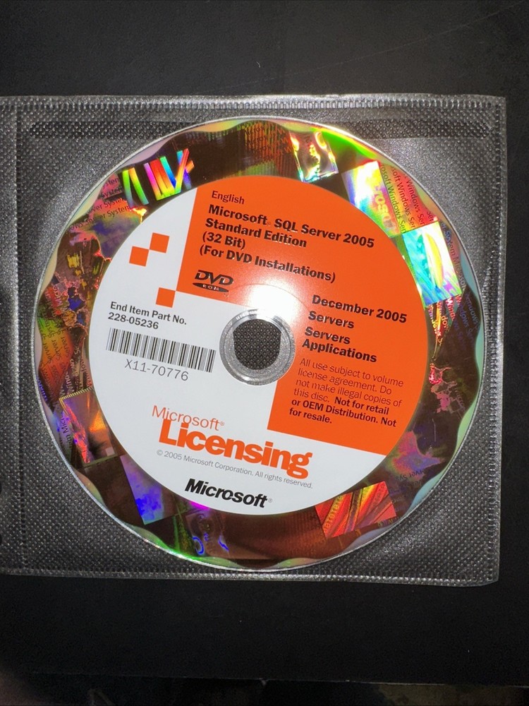 Microsoft SQL Server2005 Standard Edition (32bit)