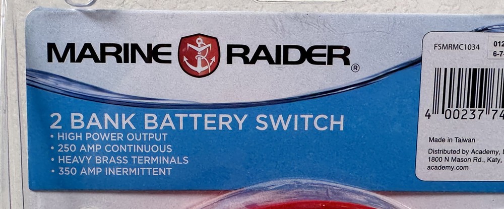 Marine Raider Battery Switch