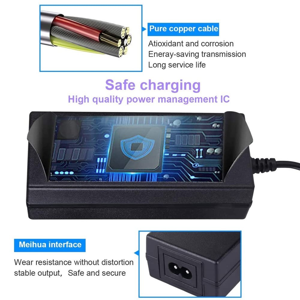 42V 2A Power Adapter for Bird & Lime Charger - Bird, Skip, Lime, Lime-S, Skip...