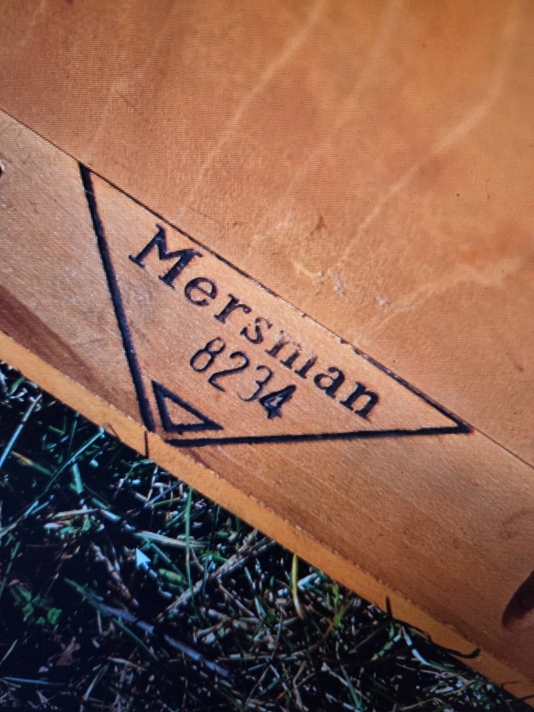 One Mid-century Mersman ( 1950s-1970s ) step-up side table solid wood.