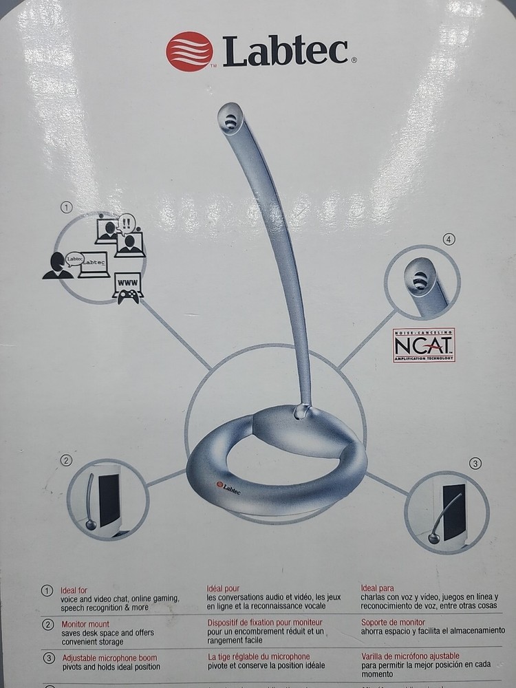 Labtec Mic 524 Microphone PC MAC Desktop Computer Unidirectional 980182-0403