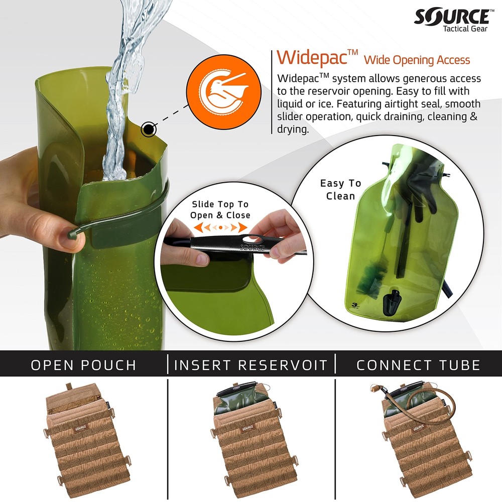 Source Razor 3L Low Profile Hydration Pack Coyote Fast Ship