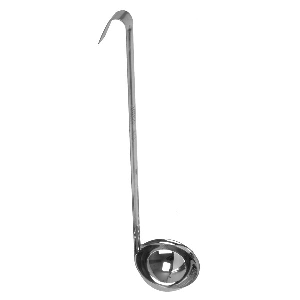 Thunder Group SLOL005 4 oz Stainless Steel Ladle w/ Hooked Handle