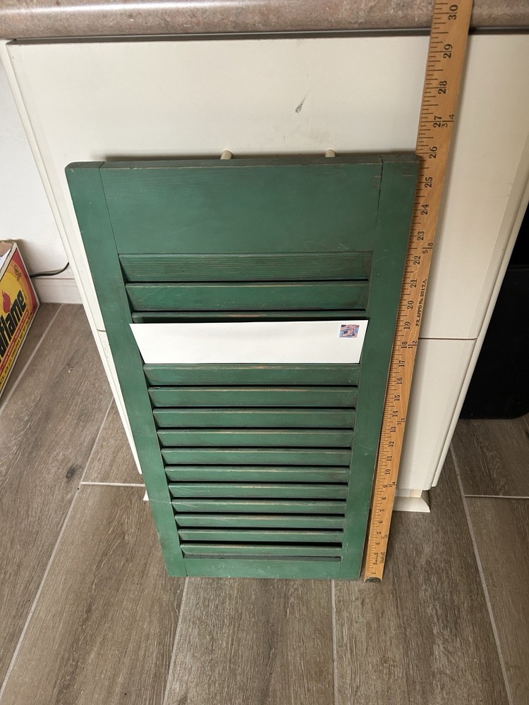 Vintage antique Wood Shutter Display Piece