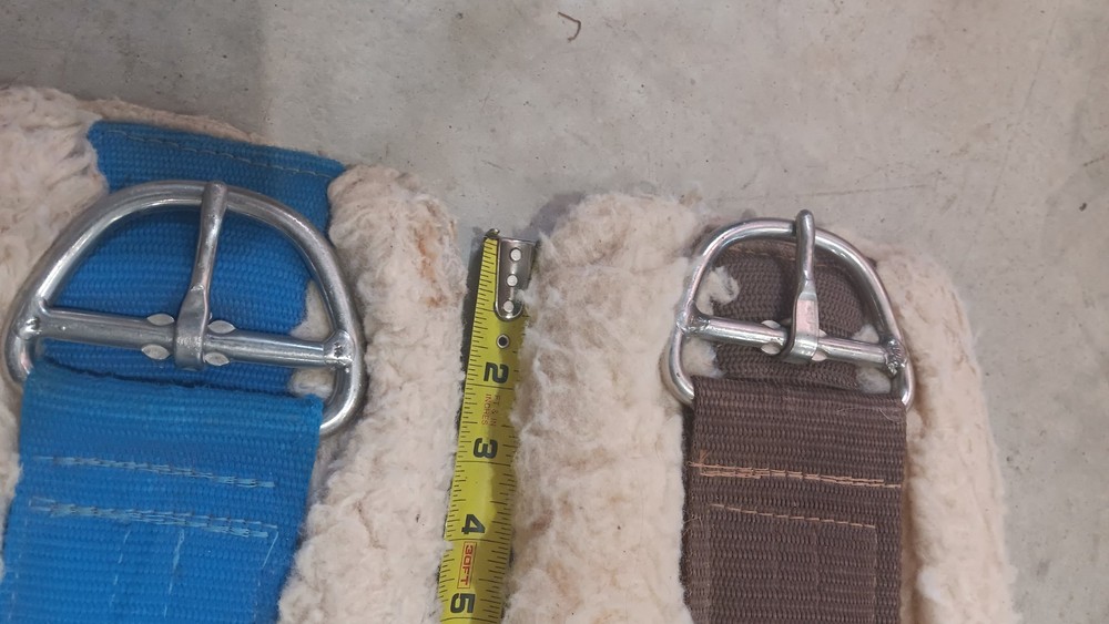 Two Fleece Western Cinches 34"