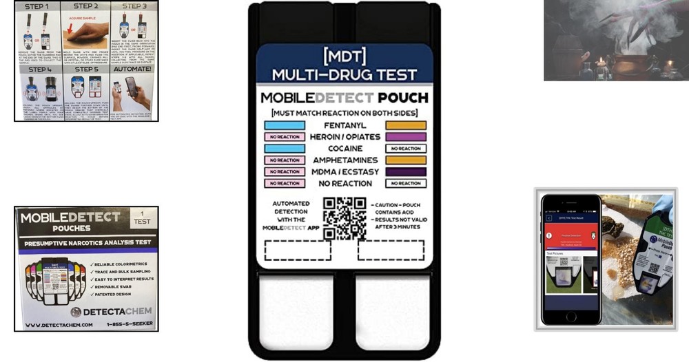 Discreet Surface Drug Detection Kit with Mobile App Integration for Fast Results
