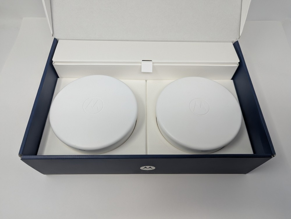 Motorola Mesh WiFi Router Extender 2 Pack AX1800, White