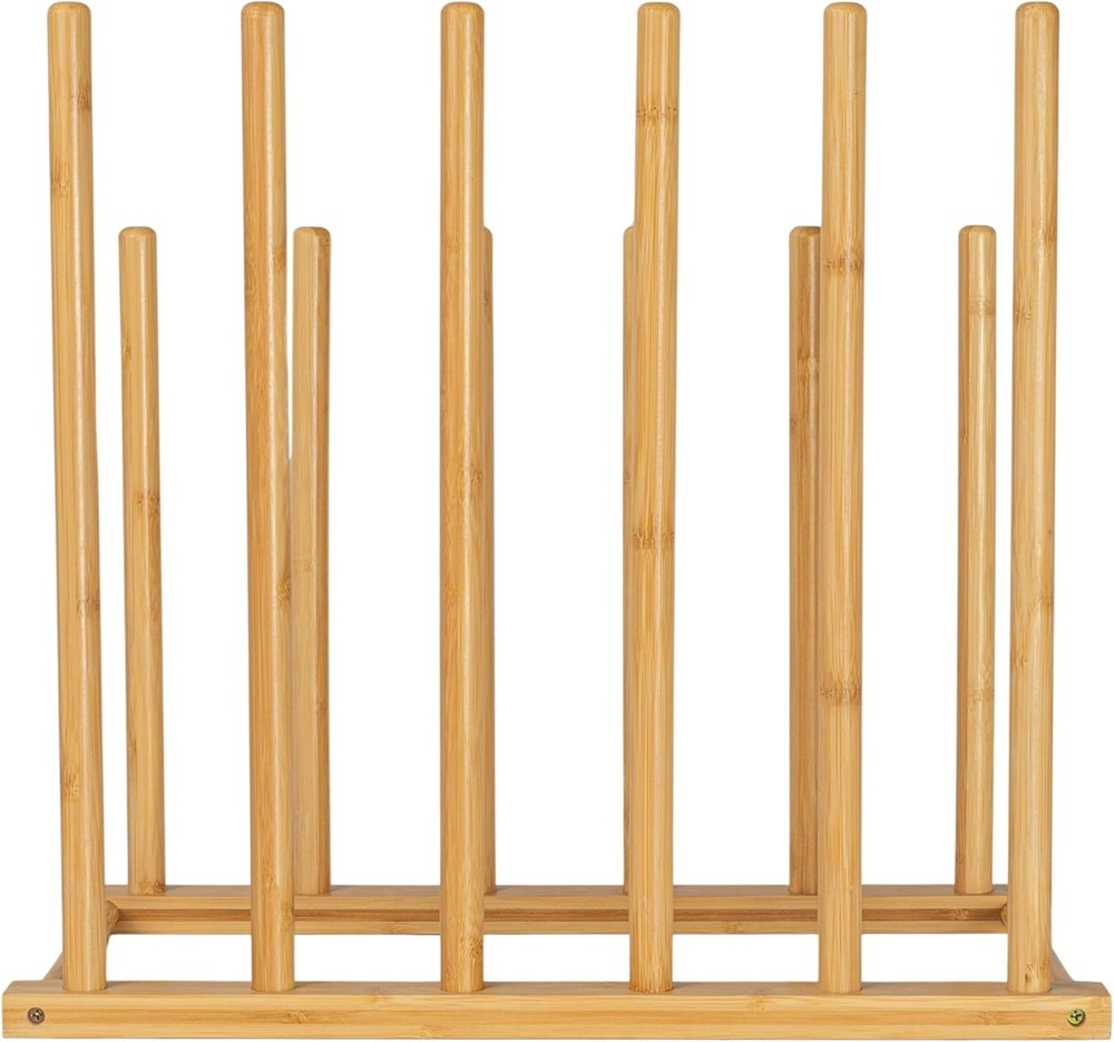 Bamboo 6 Pair Boot Rack Natural